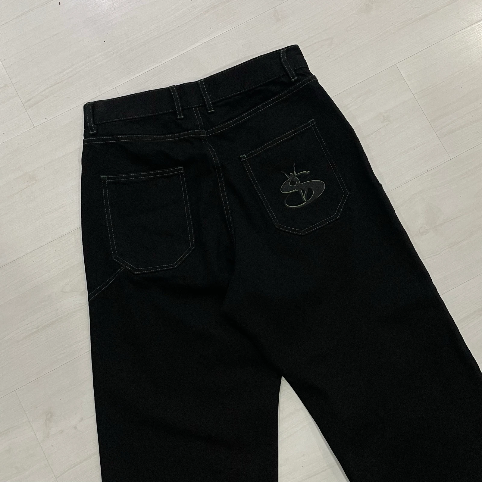 Calça Yardsale Phantasy Denim Jeans (Preto/Verde) – photo 3
